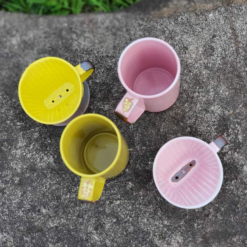 Bosan Pottery - Azalea Handmade Porcelain Mug with Dripper - Bosan Pottery - Home & Living, Accessories - Harumio