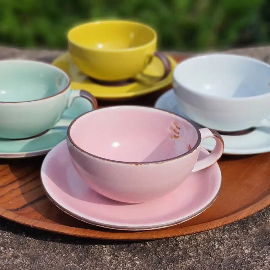 Bosan Pottery - Azalea Handmade Porcelain Tea Cup Set - Bosan Pottery - Home & Living, Accessories - Harumio