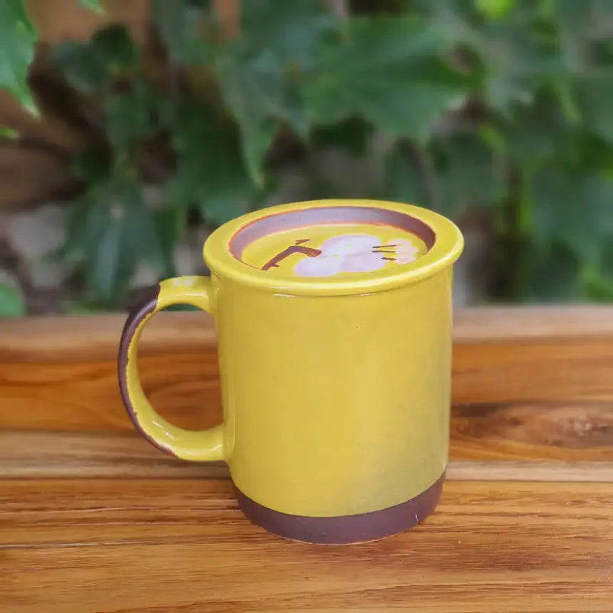 Bosan Pottery - Azalea Handmade Porcelain Mug with Lid - Bosan Pottery - Home & Living, Accessories - Harumio