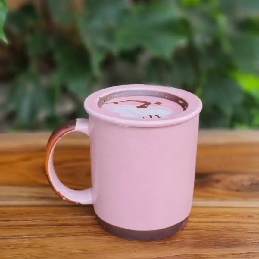 Bosan Pottery - Azalea Handmade Porcelain Mug with Lid - Bosan Pottery - Home & Living, Accessories - Harumio
