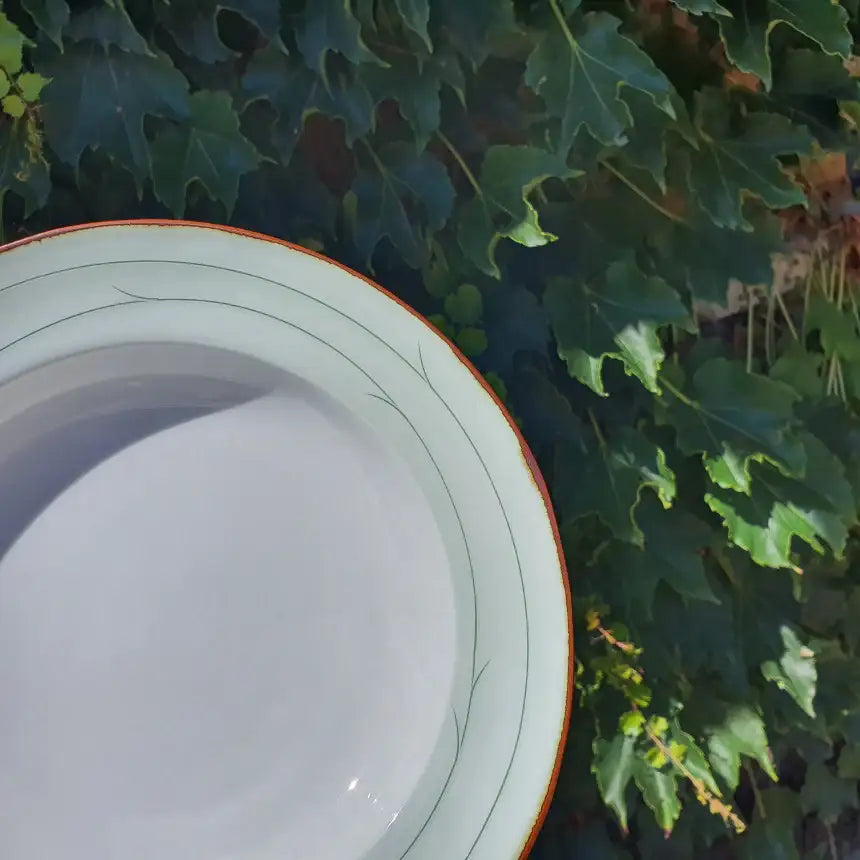 Bosan Pottery - Leaf Handmade Porcelain Pasta Bowl - Bosan Pottery - Home & Living, Accessories - Harumio