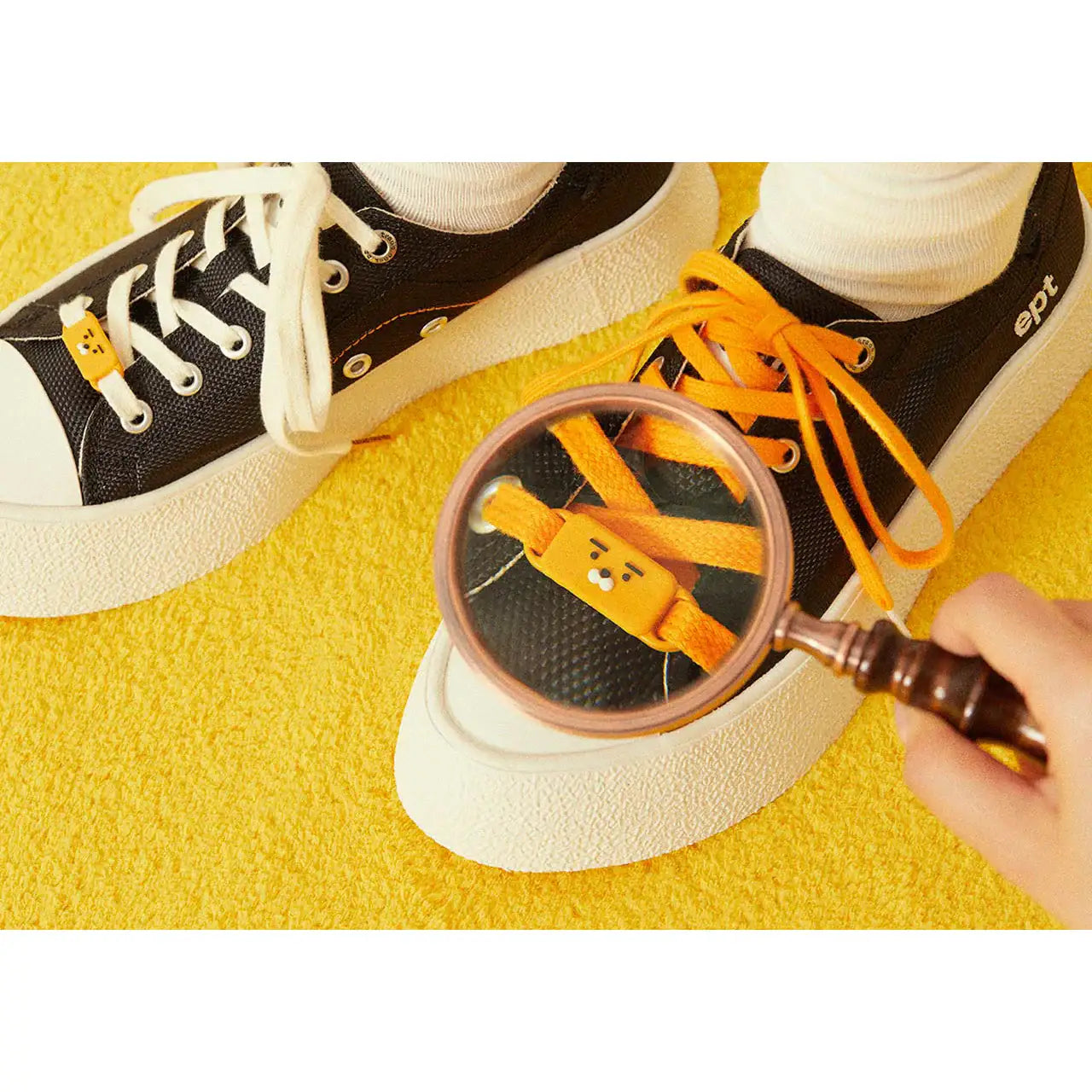 Kakao Friends x EPT - Ryan Dive Black Sneakers - Kakao Friends x EPT - Home & Living, Accessories - Harumio