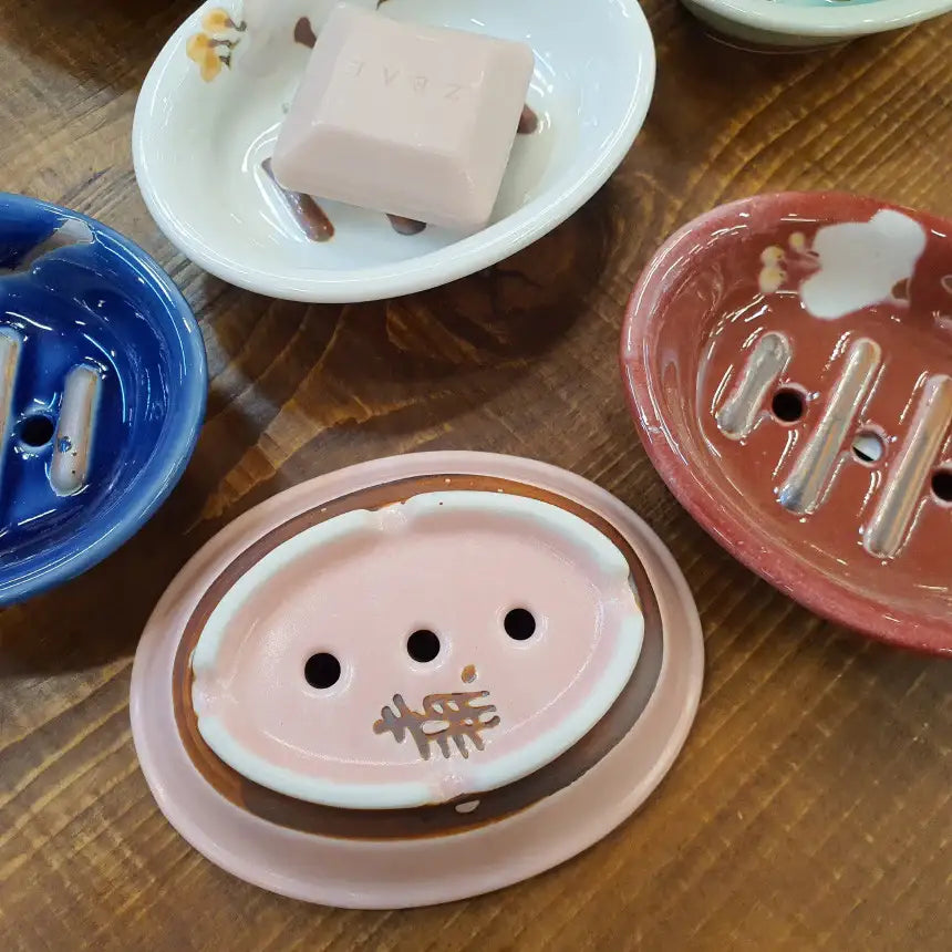 Bosan Pottery - Azalea Handmade Porcelain Soap Tray - Bosan Pottery - Home & Living, Accessories - Harumio