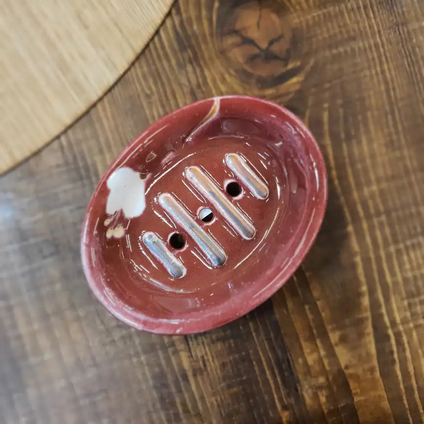 Bosan Pottery - Azalea Handmade Porcelain Soap Tray - Bosan Pottery - Home & Living, Accessories - Harumio