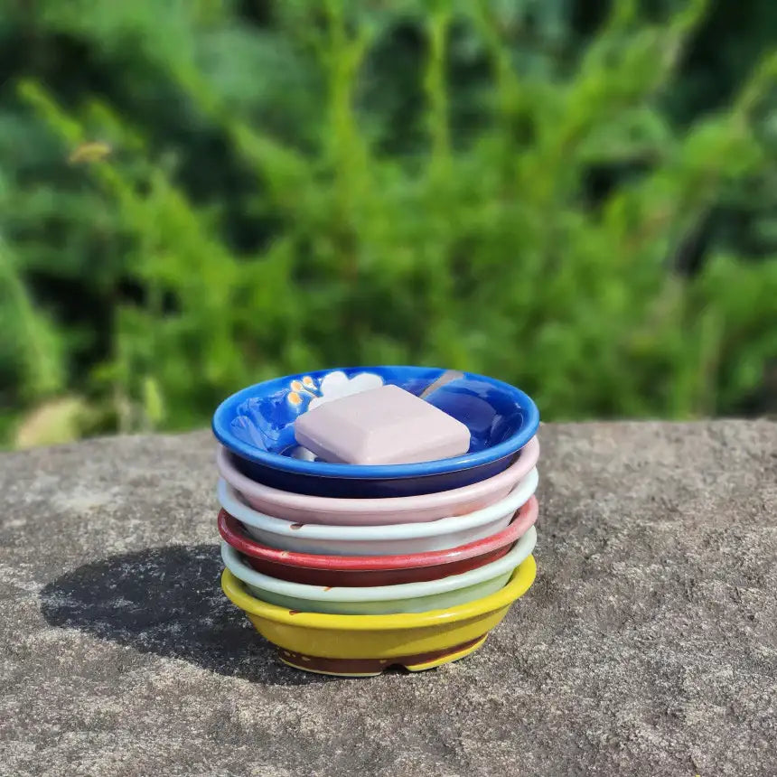 Bosan Pottery - Azalea Handmade Porcelain Soap Tray - Bosan Pottery - Home & Living, Accessories - Harumio