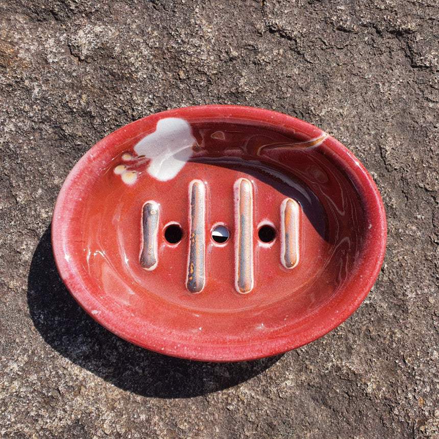 Bosan Pottery - Azalea Handmade Porcelain Soap Tray - Bosan Pottery - Home & Living, Accessories - Harumio