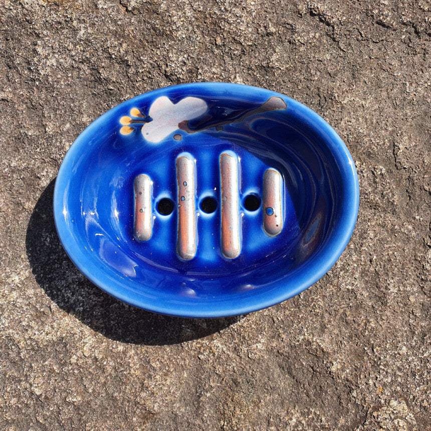 Bosan Pottery - Azalea Handmade Porcelain Soap Tray - Bosan Pottery - Home & Living, Accessories - Harumio