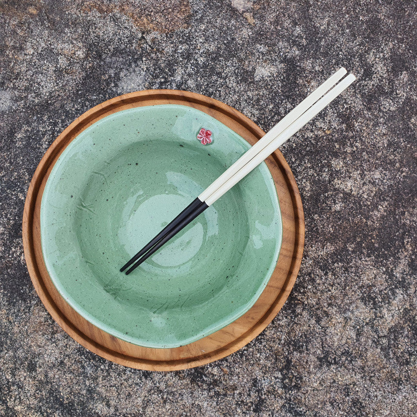 Bosan Pottery - Plum Blossom Porcelain Udon Bowl