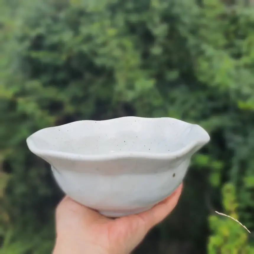 Bosan Pottery - Plum Blossom Porcelain Udon Bowl - Bosan Pottery - Home & Living, Accessories - Harumio