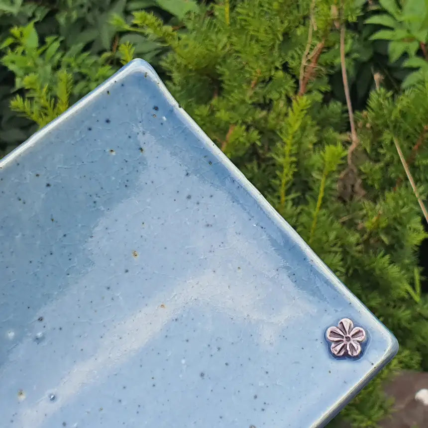 Bosan Pottery - Plum Blossom Porcelain Rectangular Plate - Bosan Pottery - Home & Living, Accessories - Harumio