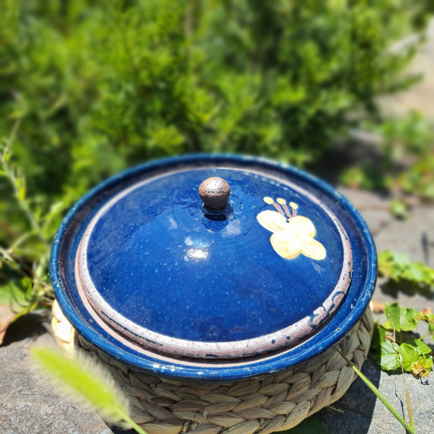 Bosan Pottery - Azalea Handmade Porcelain Steaming Bowl with Lid
