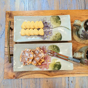 Bosan Pottery - Hydrangea Handmade Porcelain Rectangular Plate - Bosan Pottery - Home & Living, Accessories - Harumio