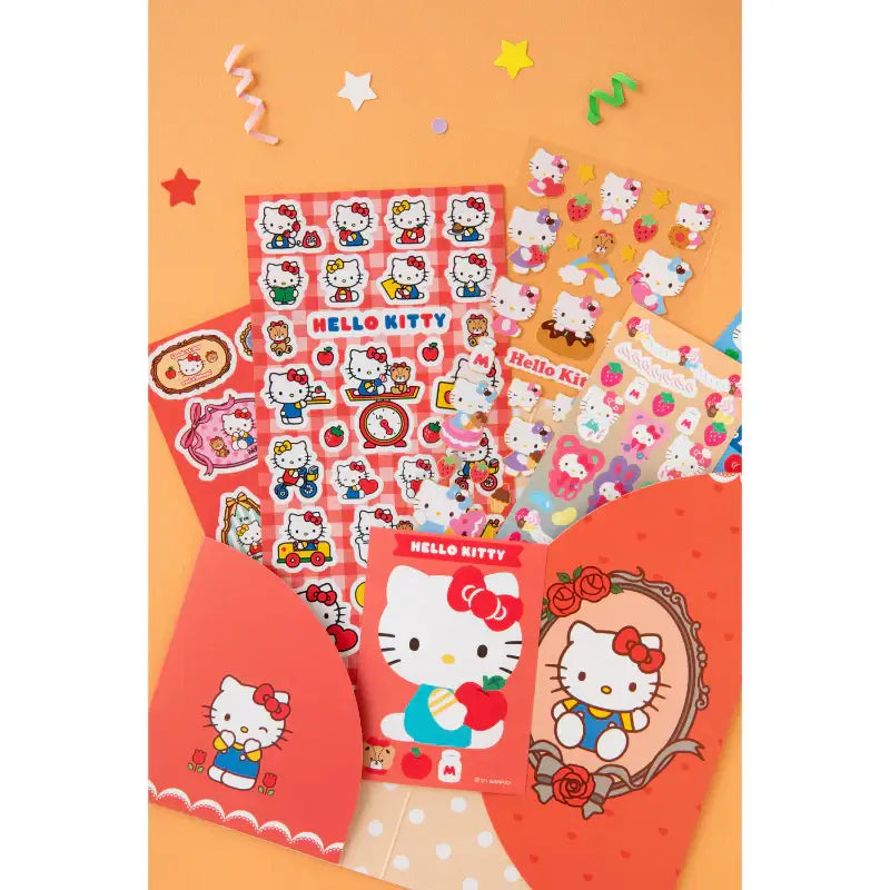 Sanrio x 10x10 - Sanrio Paper File and Sticker Pack - Sanrio - Stationary - Harumio
