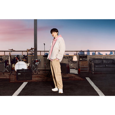 FILA x BTS - Create Your Winter - Popcorn Boa Hooded Jacket