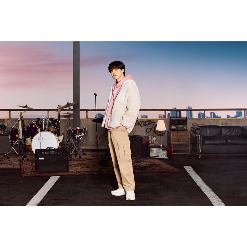 FILA x BTS - Create Your Winter - Popcorn Boa Hooded Jacket