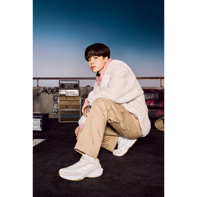 FILA x BTS - Create Your Winter - Popcorn Boa Hooded Jacket