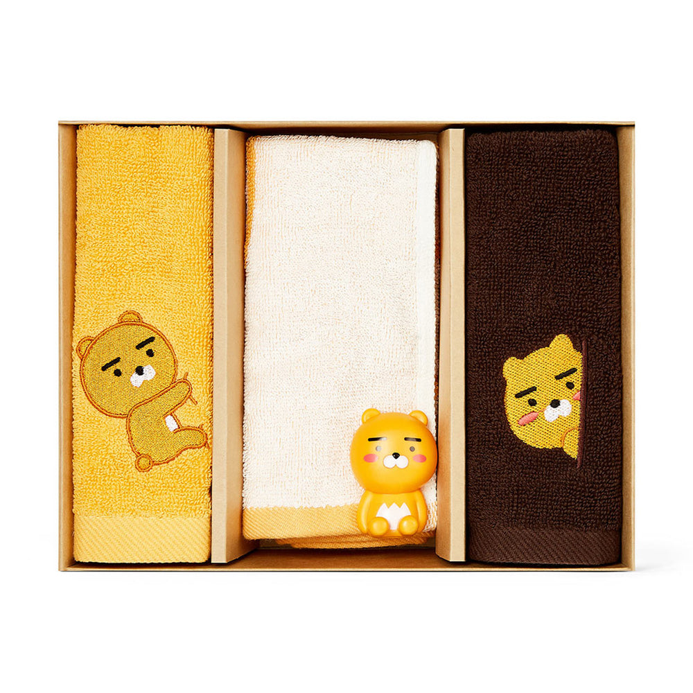 Kakao Friends - Magnet Figure Hand Towel Set
