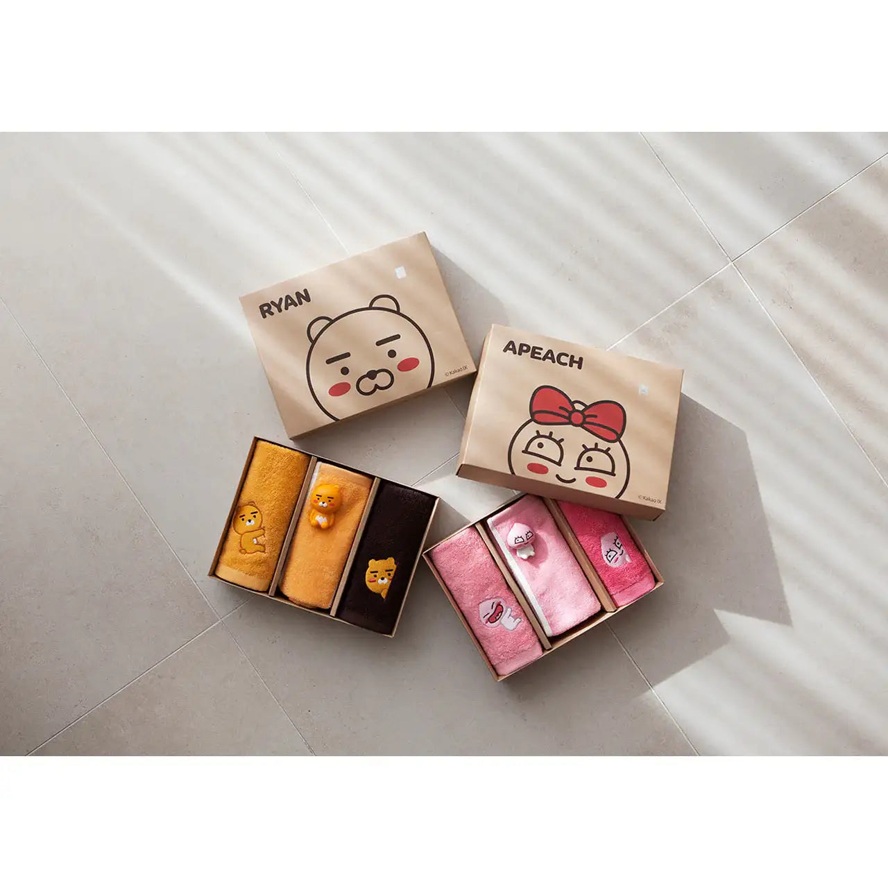 Kakao Friends - Magnet Figure Hand Towel Set - Kakao Friends - Home & Living, Accessories - Harumio