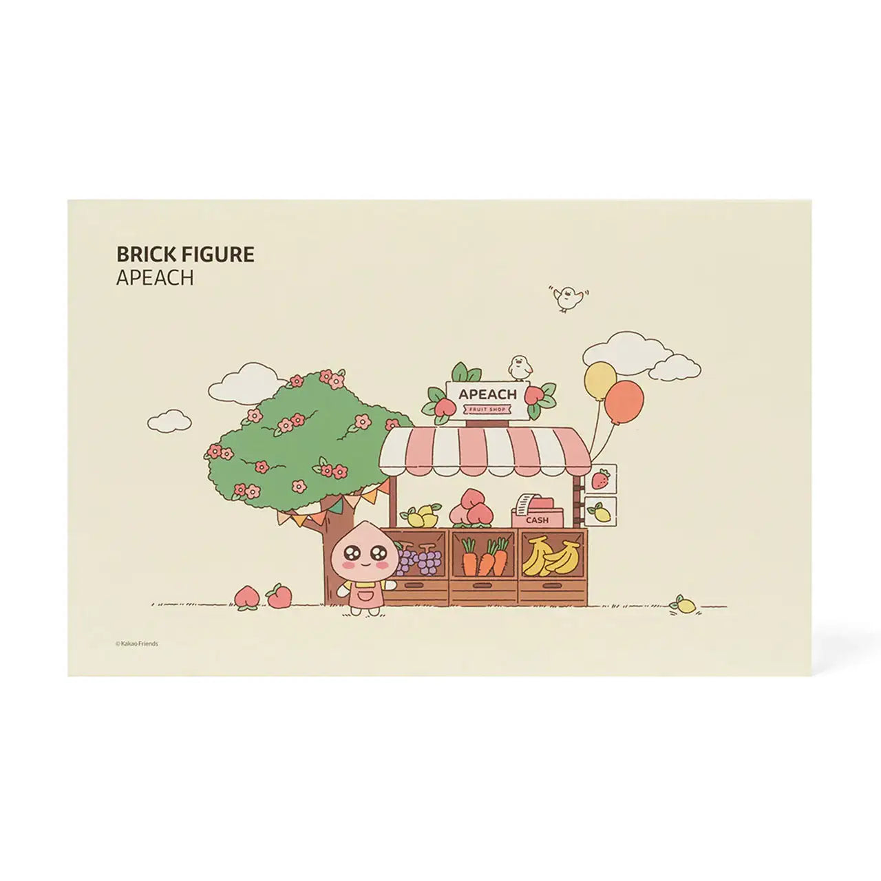 Kakao Friends - Apeach Brick Fruit Shop Figure - Kakao Friends - Toy - Harumio