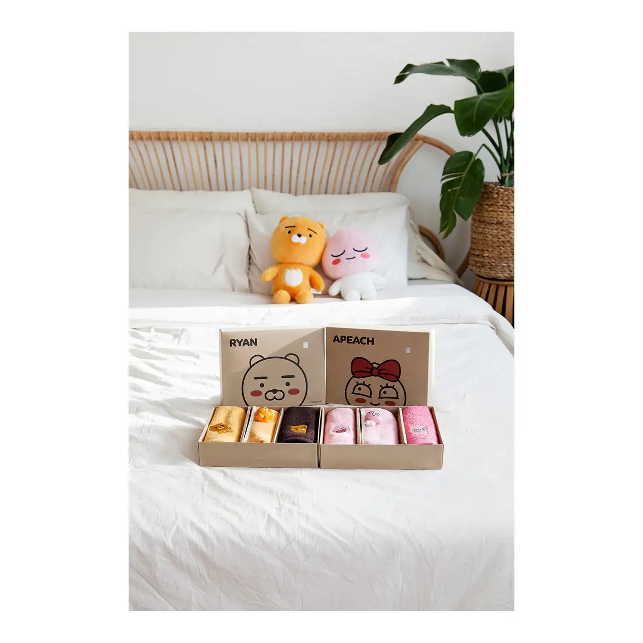 Kakao Friends - Magnet Figure Hand Towel Set - Kakao Friends - Home & Living, Accessories - Harumio