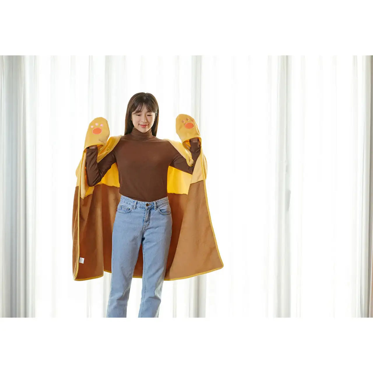 Kakao Friends - Choonsik Cloak Blanket - Kakao Friends - Home & Living, Accessories - Harumio