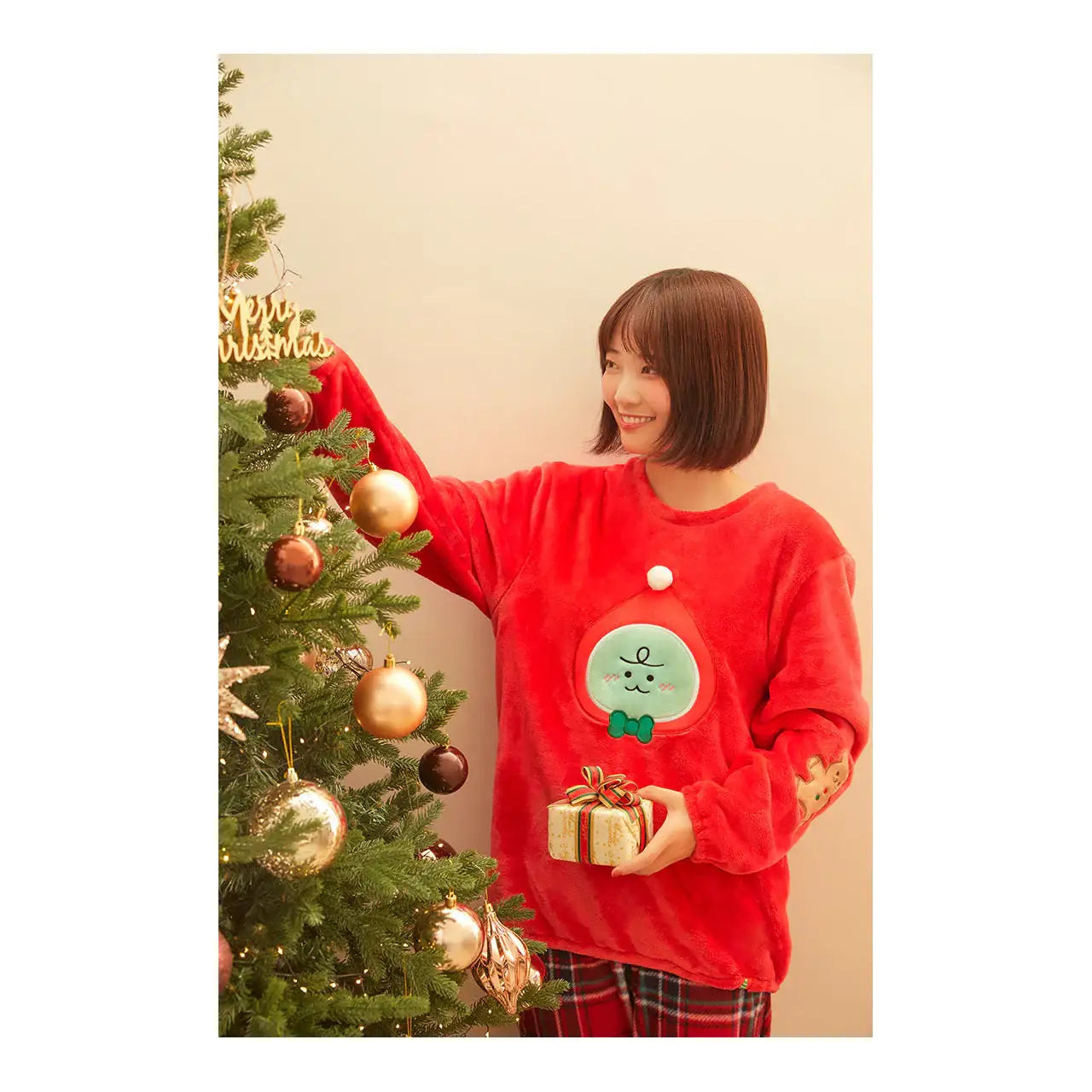 Kakao Friends - Jordy Christmas Sleeping Sweatshirt - Kakao Friends - Clothing - Harumio