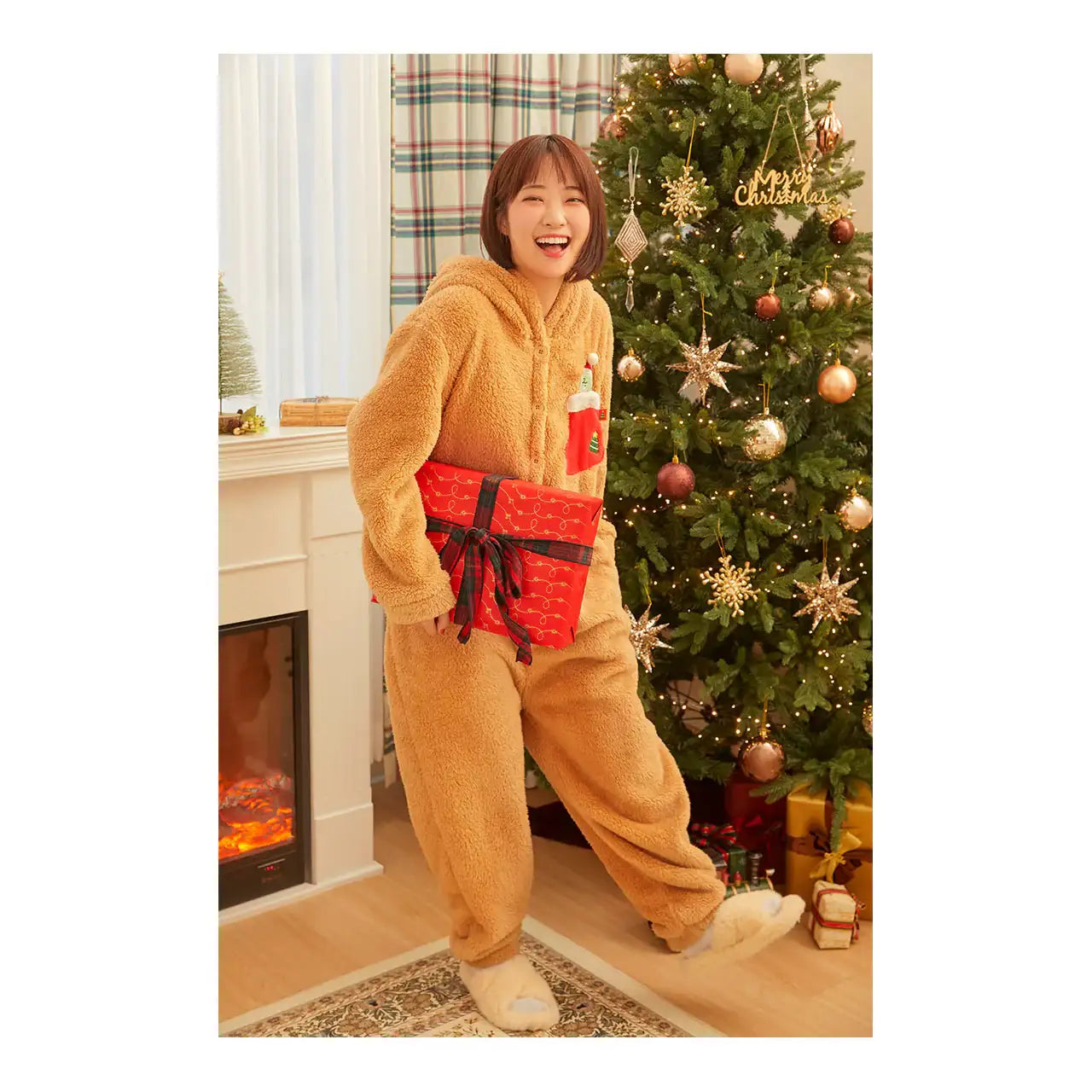 Kakao Friends - Jordy Rudolph Jumpsuit - Kakao Friends - Clothing - Harumio