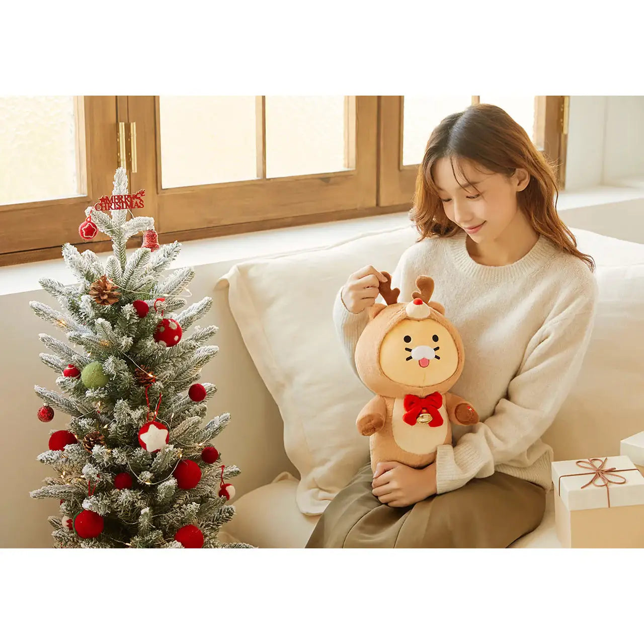 Kakao Friends - Secret Christmas Choonsik Moving Rudolph Plush Doll - Kakao Friends - Plush - Harumio