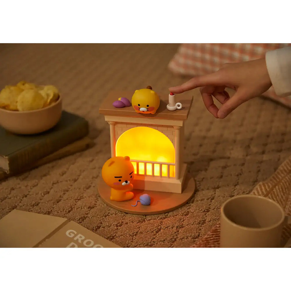 Kakao Friends - Ryan & Choonsik Fireplace Mood Lamp - Kakao Friends - Home & Living, Accessories - Harumio