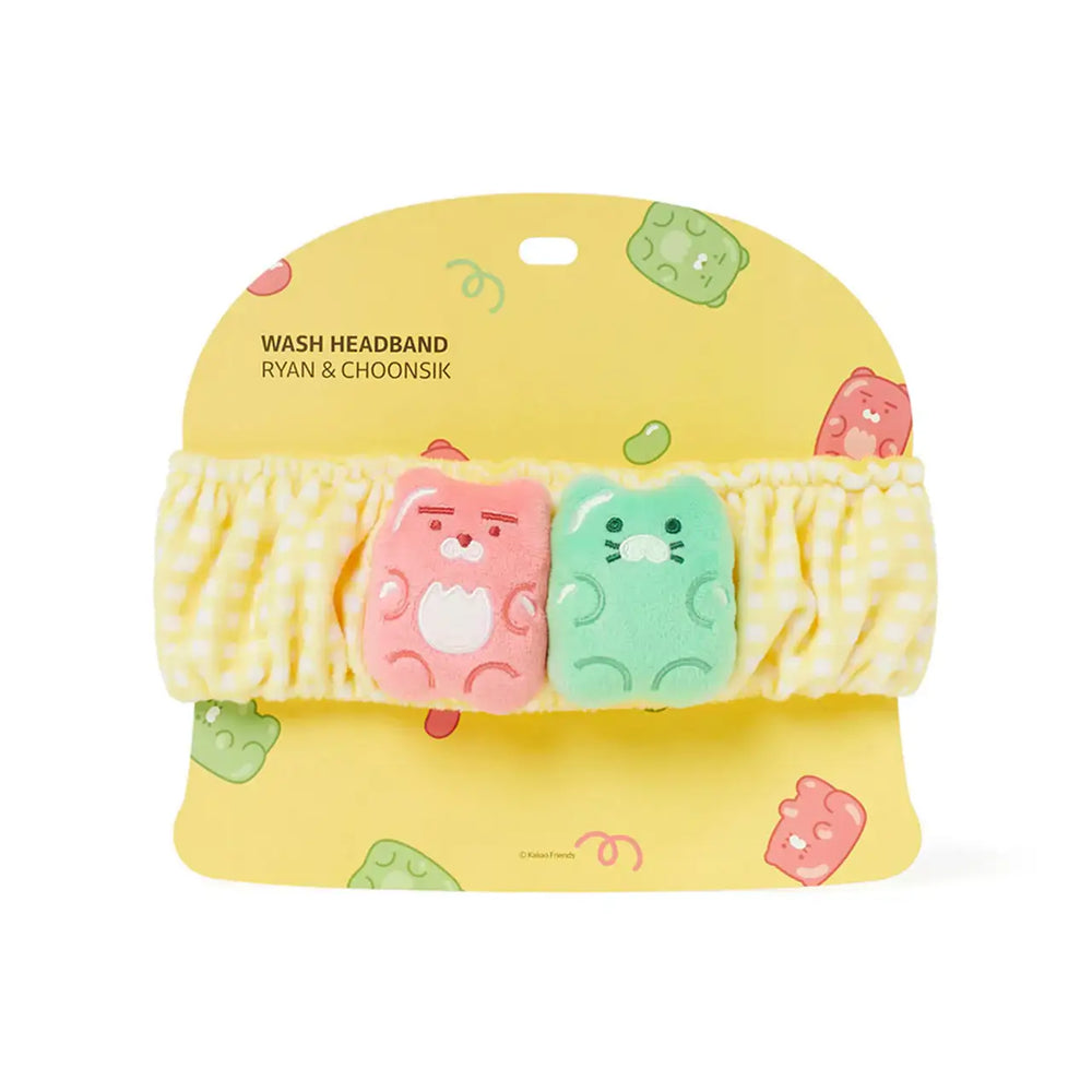 Kakao Friends - Ryan & Choonsik Jelly Wash Headband - Kakao Friends - Face Wash Headband - Harumio