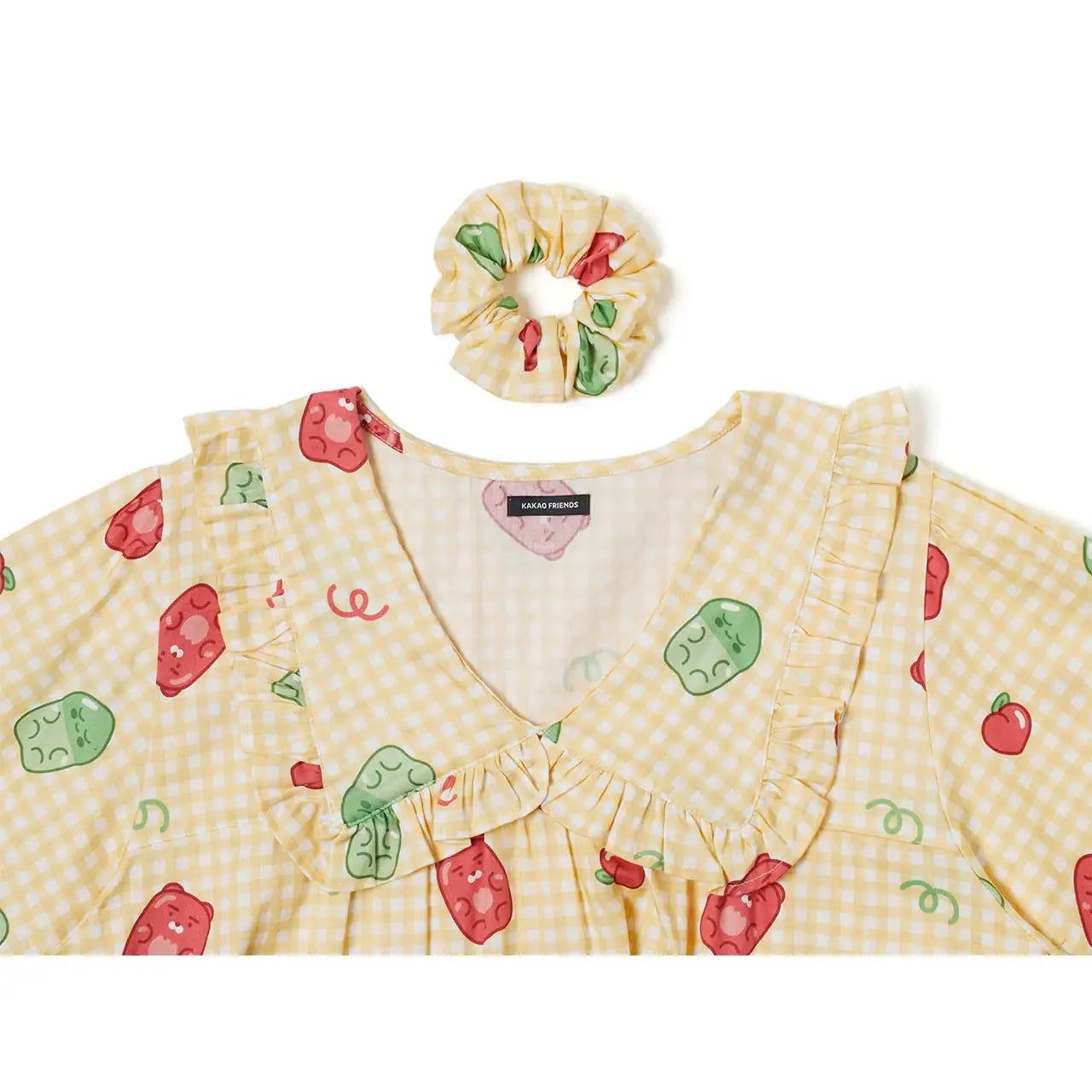 Kakao Friends - Ryan & Choonsik Jelly Ruffles Dress Pajamas Set - Kakao Friends - Clothing - Harumio