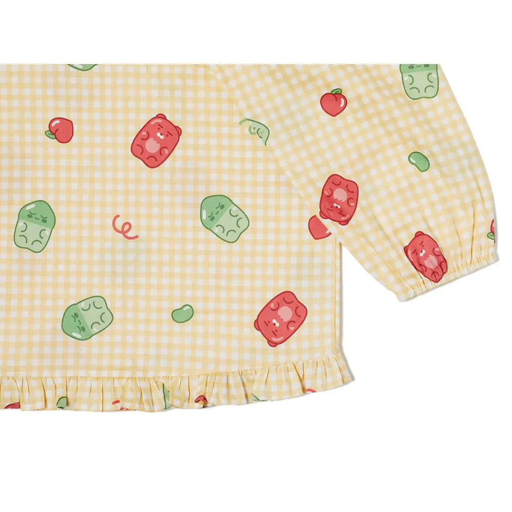 Kakao Friends - Ryan & Choonsik Jelly Ruffles Dress Pajamas Set - Kakao Friends - Clothing - Harumio