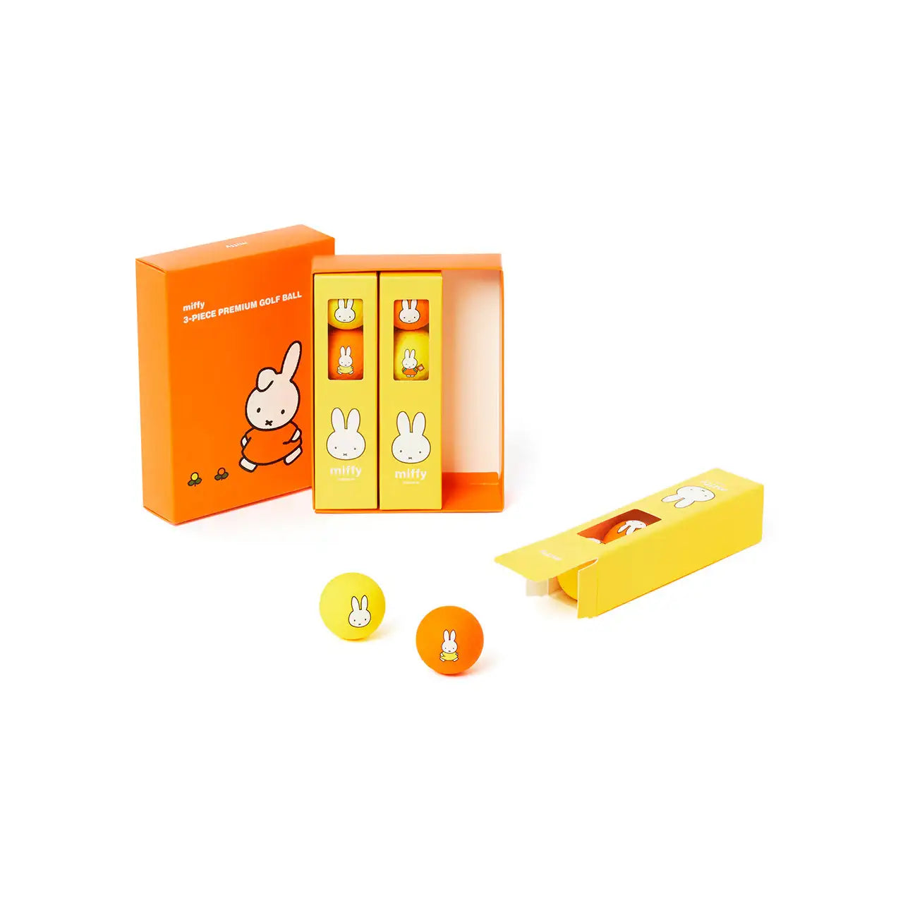 Kakao Friends - Miffy 3-Piece Premium Golf Ball Set (12 pcs) - Kakao Friends - Sports - Harumio