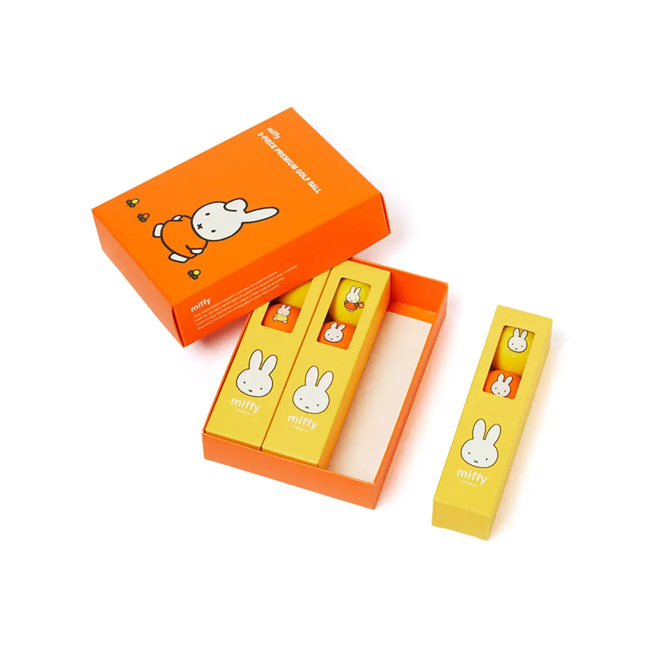 Kakao Friends - Miffy 3-Piece Premium Golf Ball Set (12 pcs) - Kakao Friends - Sports - Harumio