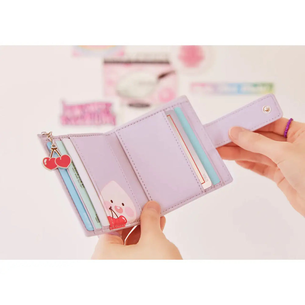 Kakao Friends - Cherry Little Apeach Wallet - Kakao Friends - Bag - Harumio