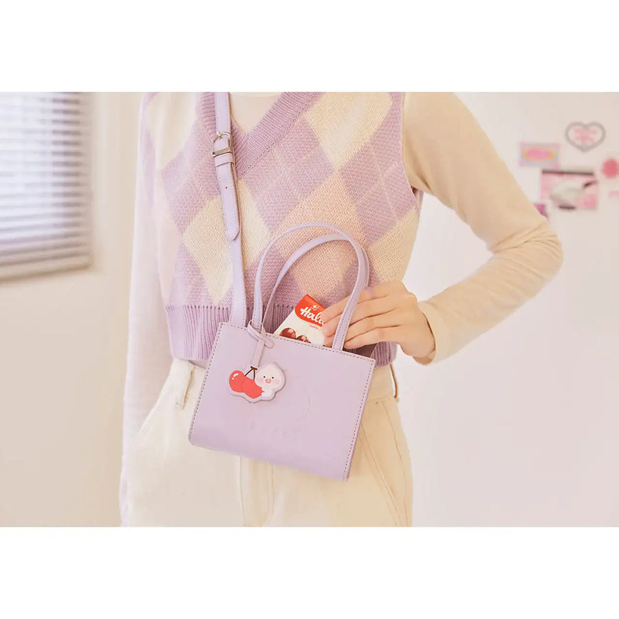 Kakao Friends - Cherry Little Apeach Mini Cross Bag - Kakao Friends - Bag - Harumio