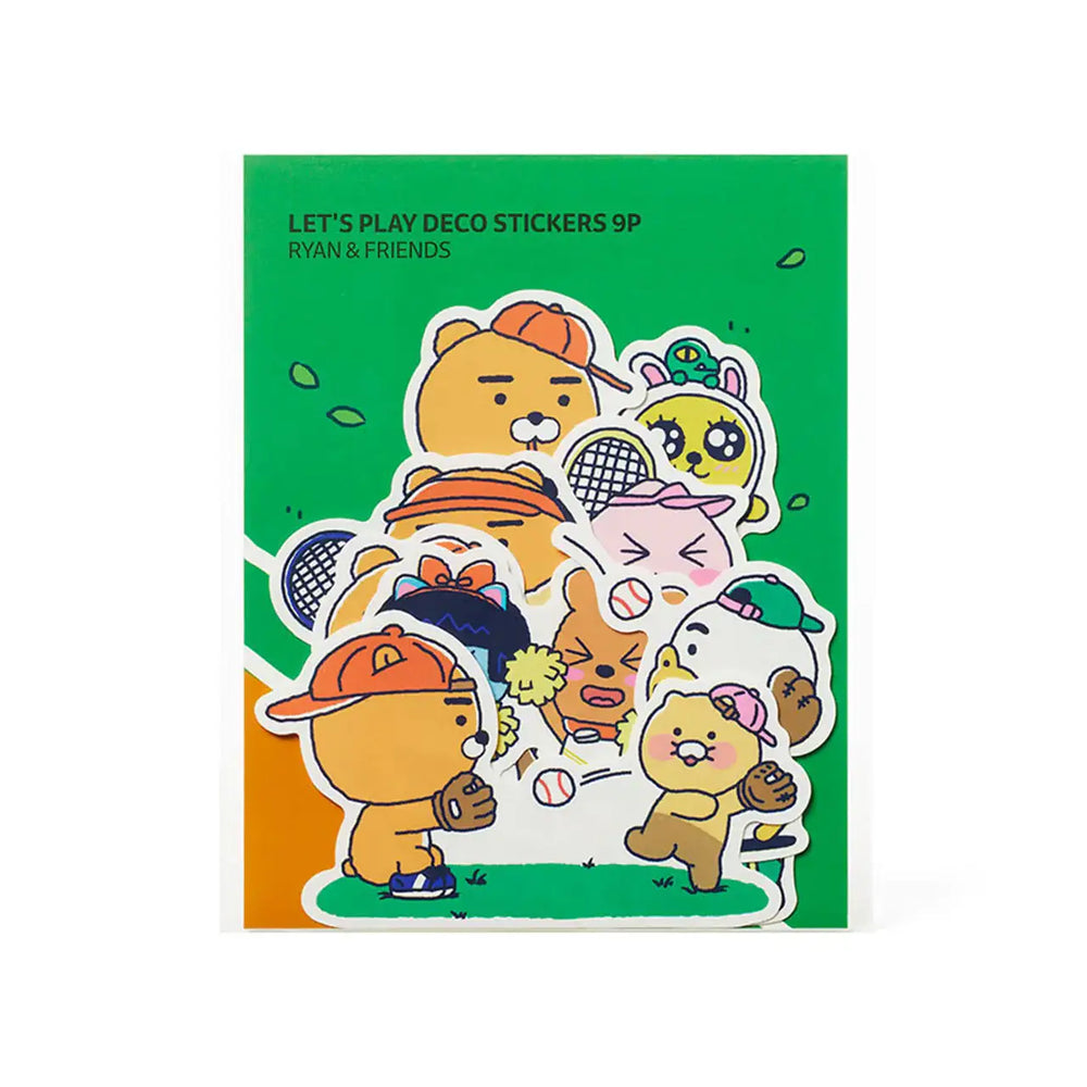 Kakao Friends - Let's Play Deco Sticker Set (9 pcs) - Kakao Friends - Accessories - Harumio