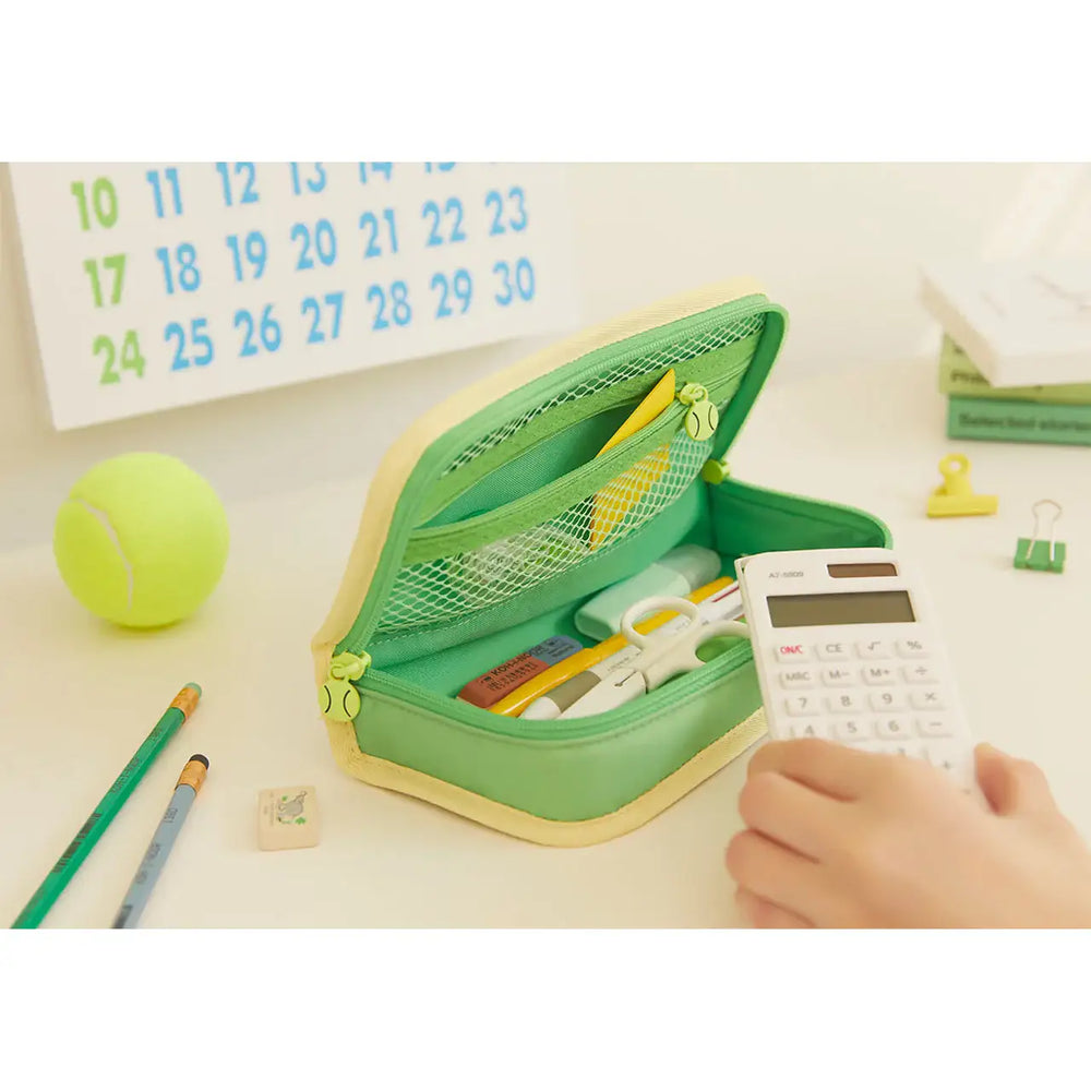Kakao Friends - Let's Play Ryan & Choonsik Square Pencil Case - Kakao Friends - Accessories - Harumio