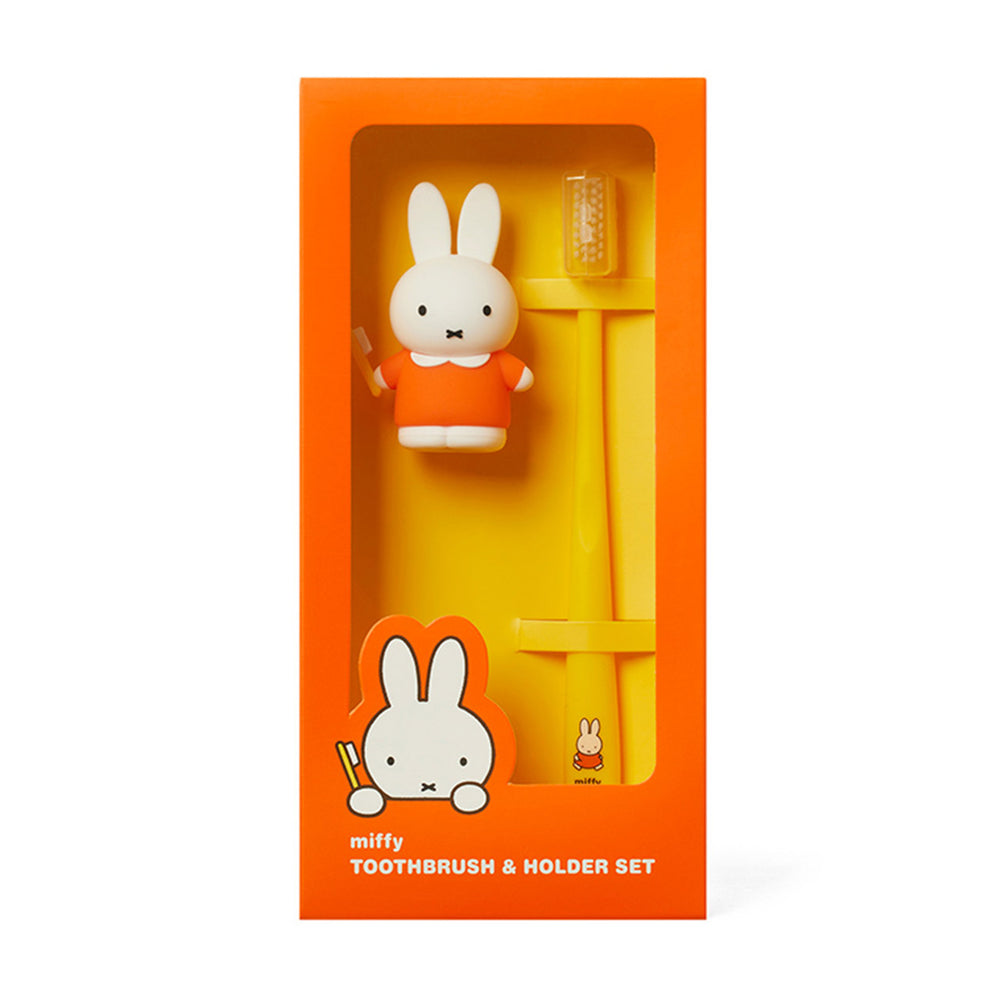 Kakao Friends - Miffy Toothbrush & Holder Set