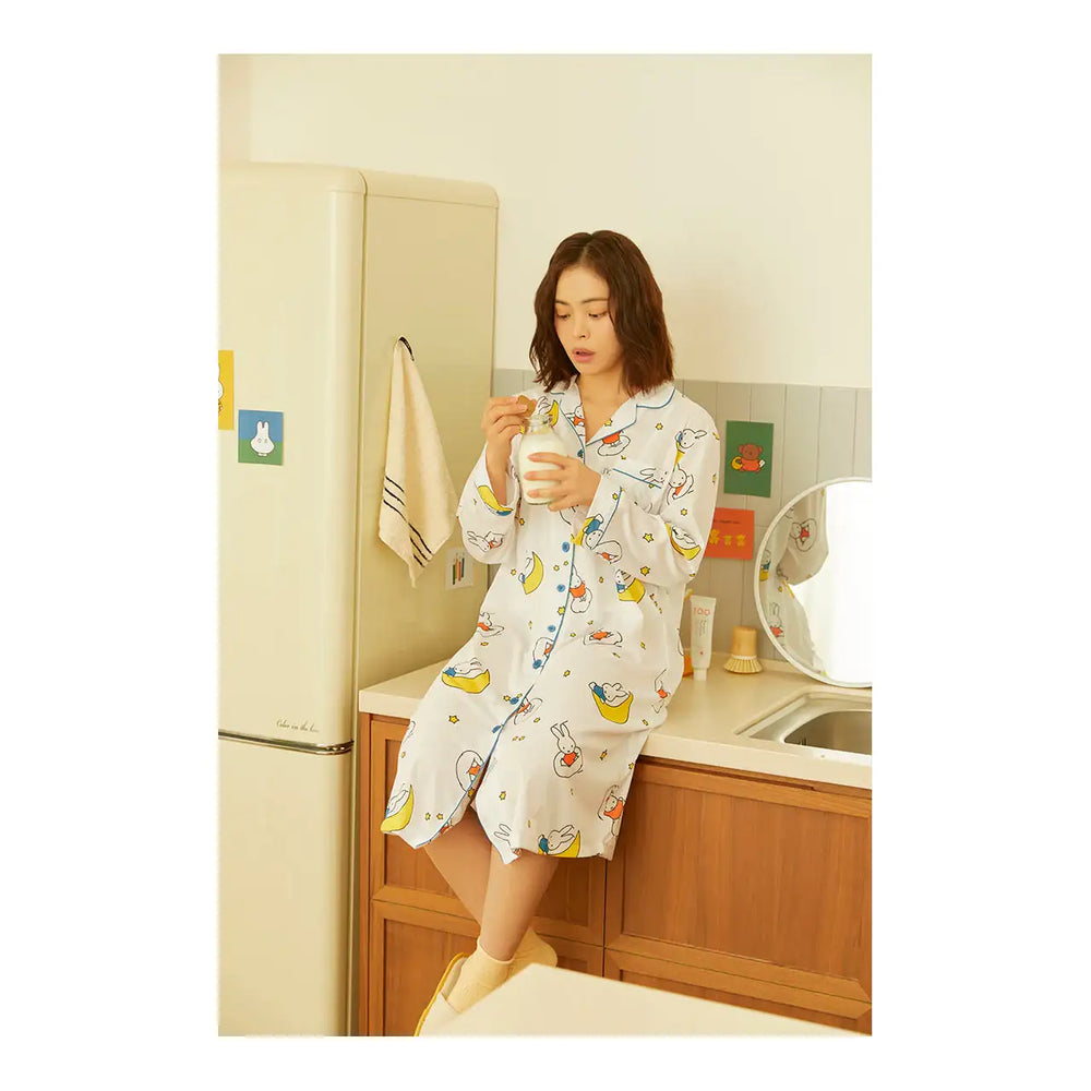 Kakao Friends - Miffy One-Piece Dress Pajamas