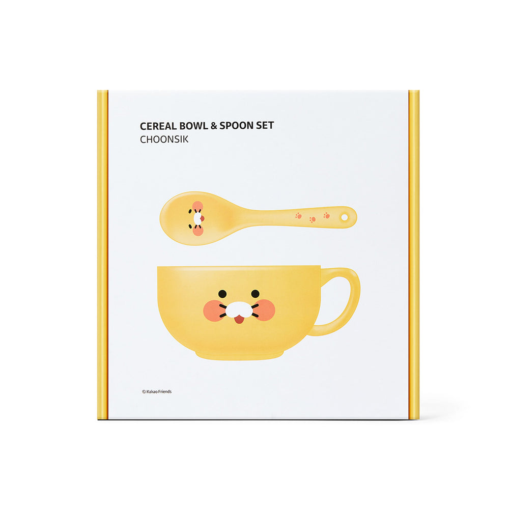 Kakao Friends - Choonsik Cereal Bowl & Spoon Set