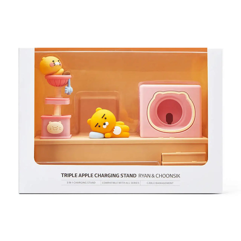 Kakao Friends - Ryan & Choonsik Triple Apple Charging Stand - Kakao Friends - Home & Living, Accessories - Harumio
