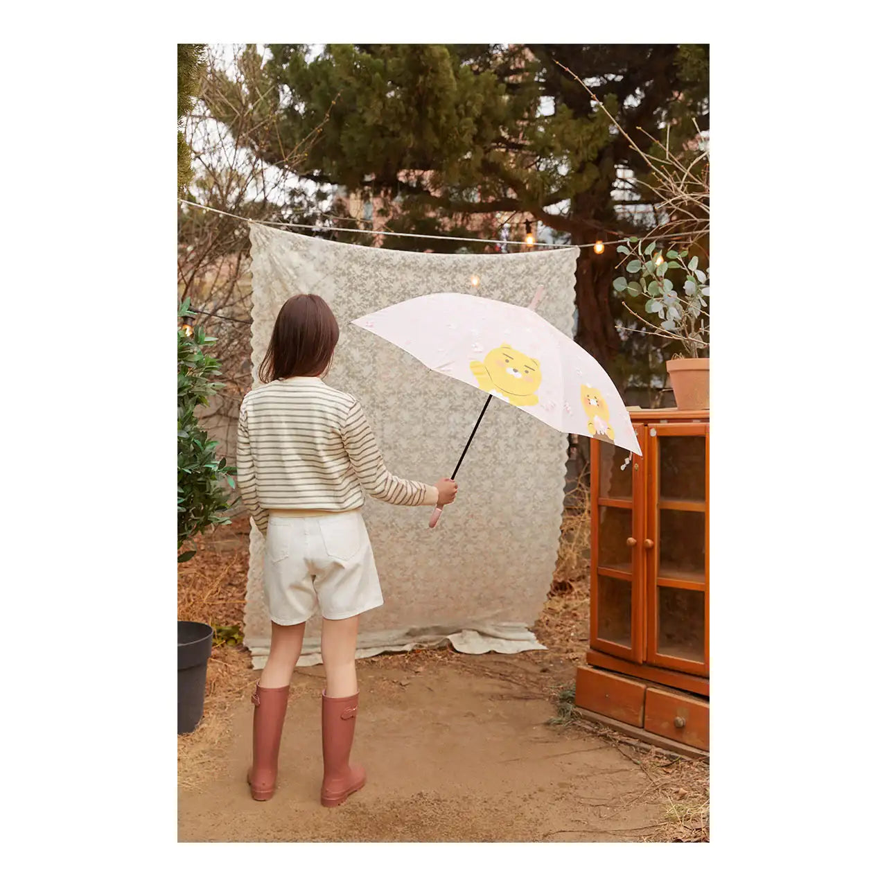 Kakao Friends - Ryan & Choonsik Cherry Blossom Umbrella - Kakao Friends - Home & Living, Accessories - Harumio