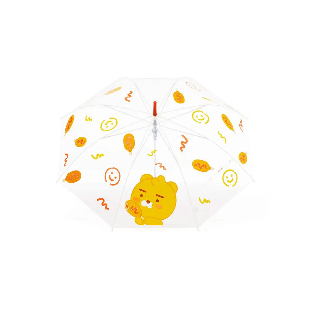 Kakao Friends - Ryan Hotdog Transparent Umbrella