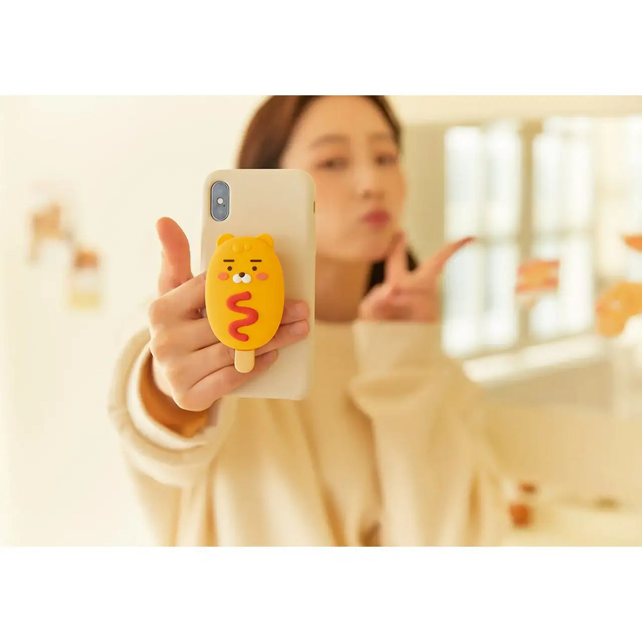 Kakao Friends - Little Ryan Hotdog Phone Grip - Kakao Friends - Home & Living, Accessories - Harumio