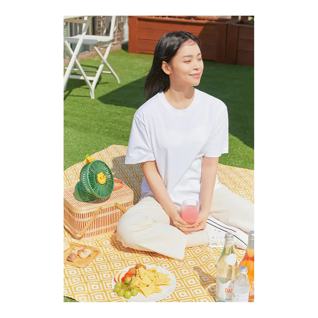 Kakao Friends - Ryan & Choonsik Mood Light Tarp Fan - Kakao Friends - Home & Living, Accessories - Harumio