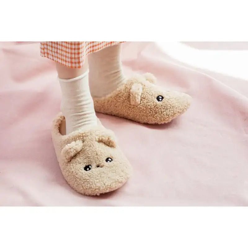 Gosimperson - Worried Bear Slippers - Gosimperson - Footwear - Harumio