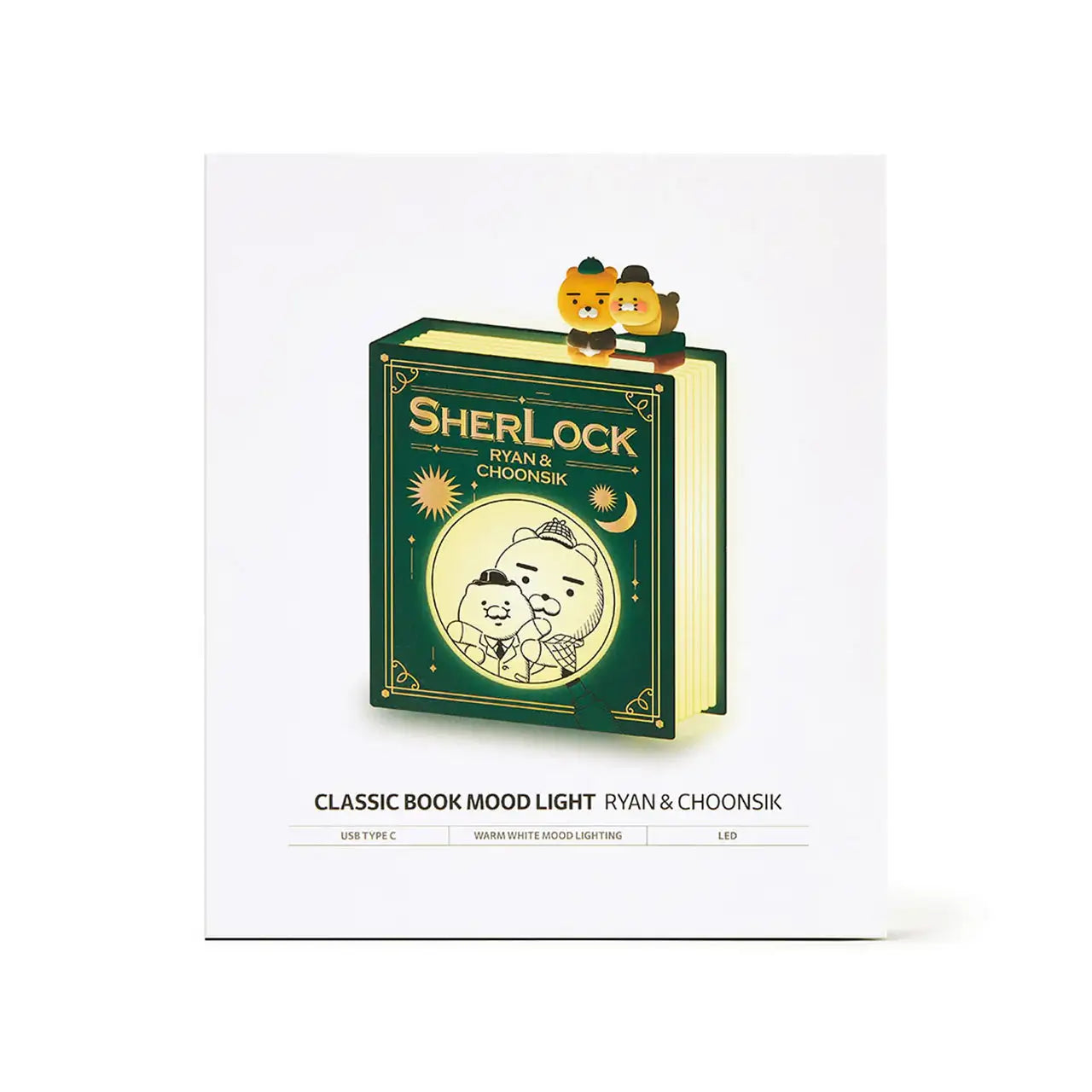 Kakao Friends - Ryan & Choonsik Classic Book Mood Light - Kakao Friends - Home & Living, Accessories - Harumio