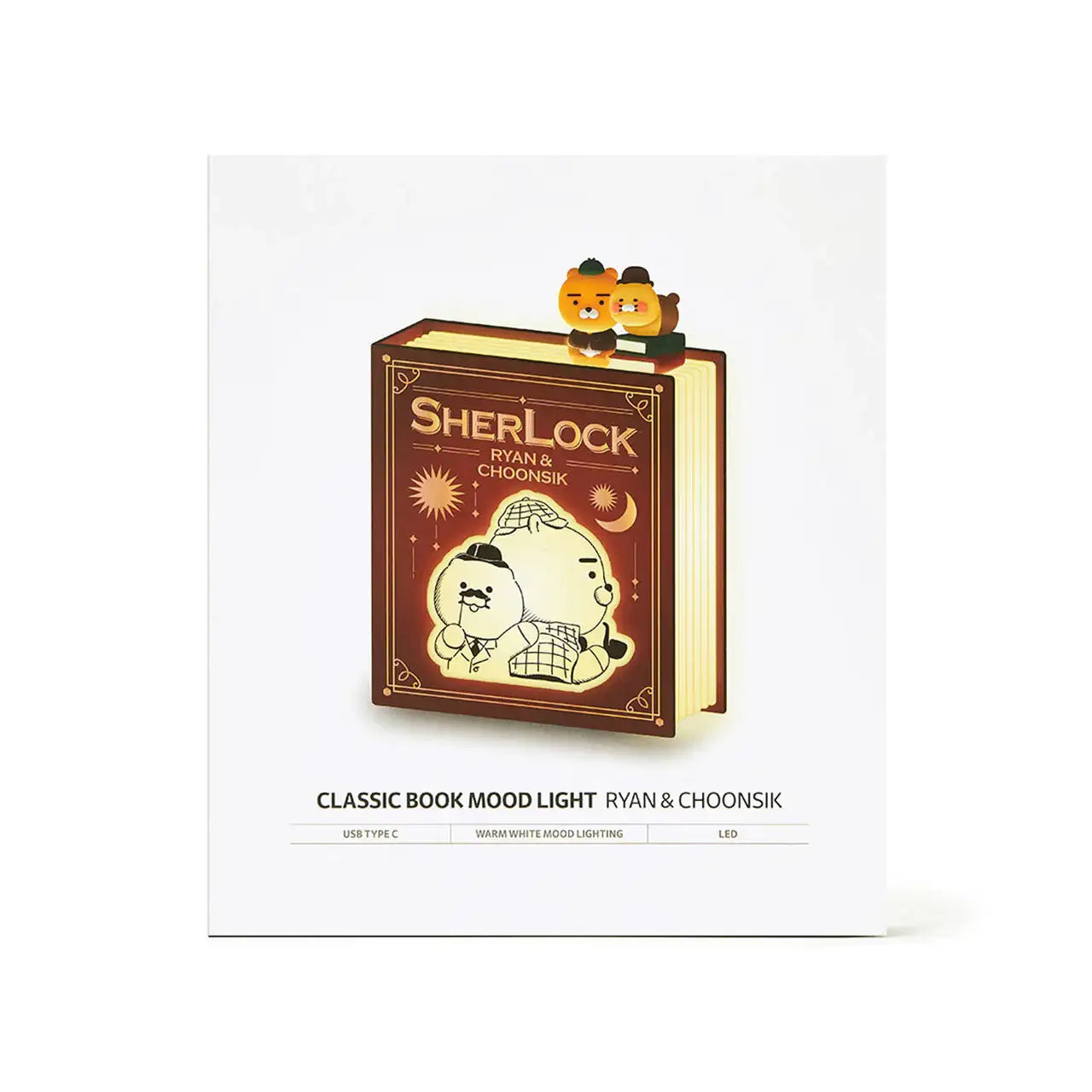 Kakao Friends - Ryan & Choonsik Classic Book Mood Light - Kakao Friends - Home & Living, Accessories - Harumio