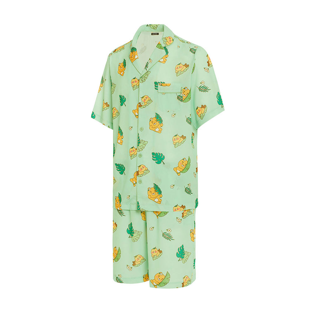 Kakao Friends - Ryan & Choonsik Leafy Summer Pajamas Set